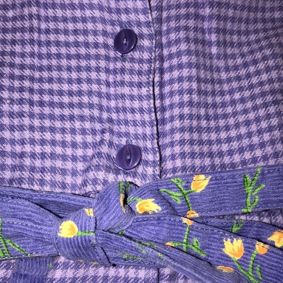 Sweet Potatoes Purple Flannel Winter Dress 9 Month - Picture 5 of 5